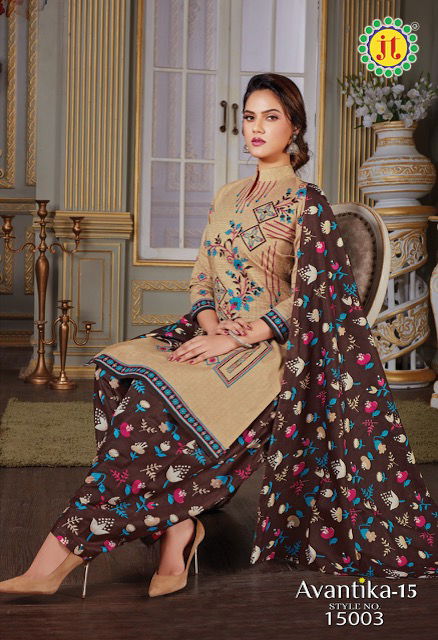 Jt Avantika 15 Printed Cotton Casual Daily Wear Dress Material Collection